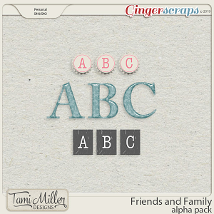 Friends and Family Alpha Pack by Tami Miller Designs