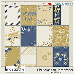 Christmas To Remember Journal Cards by Lindsay Jane