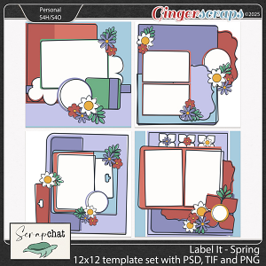 Label It Spring Templates by ScrapChat Designs