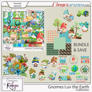 Gnomes Luv the Earth Collection  by Scrapbookcrazy Creations
