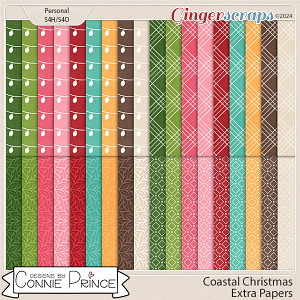 Coastal Christmas - Extra Papers by Connie Prince