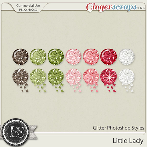 Little Lady Glitter Photoshop Styles