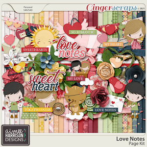 Love Notes Page Kit by Aimee Harrison