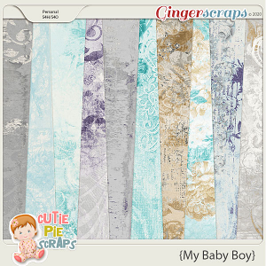 My Baby Boy Shabby Chic Papers 