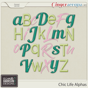 Chic Life Alpha Sets by Aimee Harrison