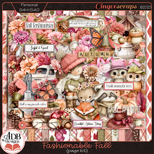 Fashionable Fall Page Kit by ADB Designs