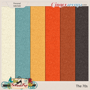 The 70s Glittery Felt Papers by The Scrappy Kat
