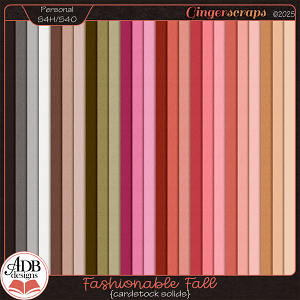 Fashionable Fall Solid Papers by ADB Designs
