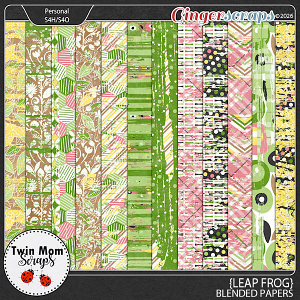 Leap Frog - BLENDED PAPERS by Twin Mom Scraps