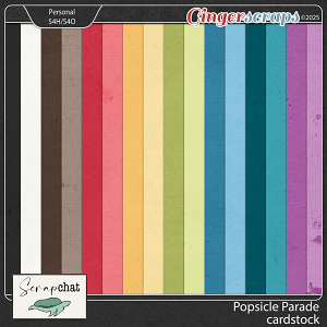 Popsicle Parade Cardstock by ScrapChat Designs