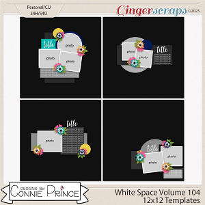 White Space Volume 104 - 12x12 Temps (CU Ok) by Connie Prince