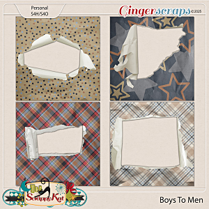 Boys To Men Torn Middle Papers by The Scrappy Kat