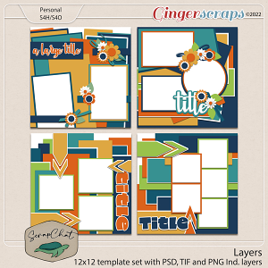 Layers Template Set by ScrapChat Designs