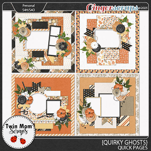 Quirky Ghosts - QUICK PAGES by Twin Mom Scraps
