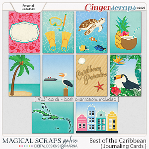 Best of the Caribbean (journaling cards) Best of the Caribbean (journaling cards)
