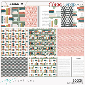 Booked Layered Patterns (CU) by GS Creations