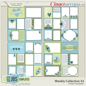 Weekly Collection 2 Pocket Templates by JB Studio