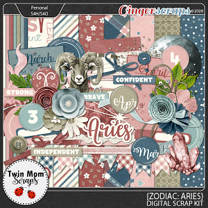 Zodiac: Aries - KIT by Twin Mom Scraps