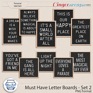 Must Have Letter Boards - Set 2 by Miss Fish