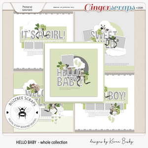 Buzzbee Scraps: Hello Baby Templates
