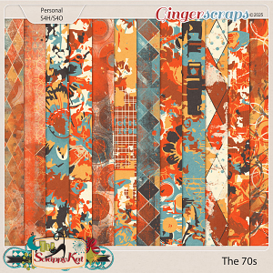 The 70s Messy Papers by The Scrappy Kat