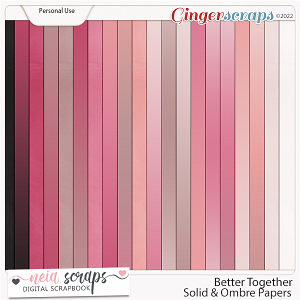 Better Together - Solid & Ombre Papers - by Neia Scraps