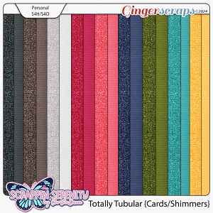 Totally Tubular - Cardstock and Shimmer Papers