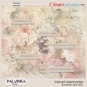Velvet Memories Overlays and WA by Palvinka Designs