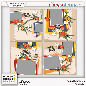 Sunflowers Templates by Aimee Harrison