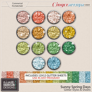 Sunny Spring Days Glitters by Aimee Harrison