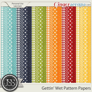 Gettin Wet Pattern Papers