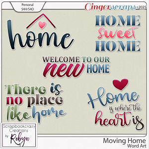 Moving Home Word Art by Scrapbookcrazy Creations