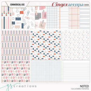 Noted Layered Patterns (CU) by GS Creations