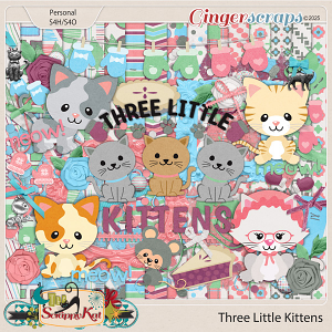 Three Little Kittens Kit by The Scrappy Kat