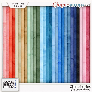 Chinoiseries Watercolor Papers by Aimee Harrison