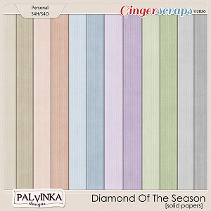 Diamond Of The Season Solid Papers by Palvinka Designs