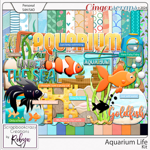 Aquarium Life Kit by Scrapbookcrazy Creations