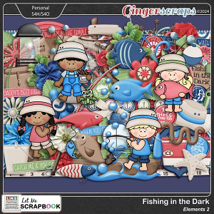 Fishing in the Dark-2 Elements by Let Me Scrapbook