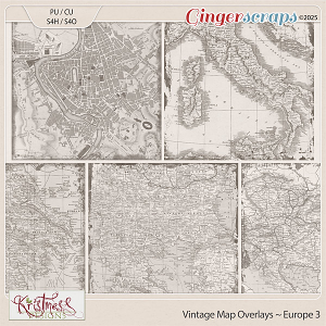 CU Vintage Map Overlays - Europe 3
