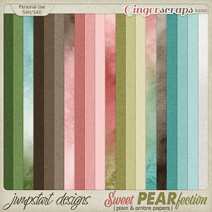 Sweet PEAR-fection {Plain & Ombre Papers}