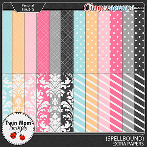 Spellbound - EXTRA PAPERS by Twin Mom Scraps
