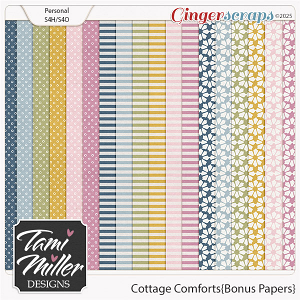 Cottage Comforts Bonus Papers by Tami Miller Designs