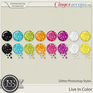 Live In Color Glitter Cu Photoshop Styles