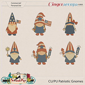 CU/PU Patriotic Gnomes by The Scrappy Kat
