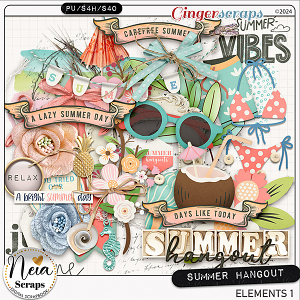 Summer Hangout - Elements 1 - by Neia Scraps