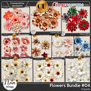 Flowers - Bundle #04 {CU} - by Neia Scraps Flowers - Bundle #04 {CU} - by Neia Scraps