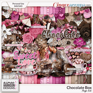 Chocolate Box Page Kit by Aimee Harrison