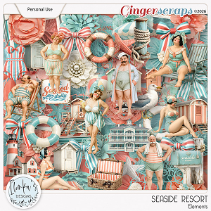 Seaside Resort Elements by Ilonka's Designs 