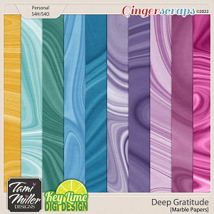 Deep Gratitude Marble Papers