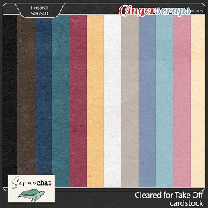 Cleared for Take off Cardstock by ScrapChat Designs